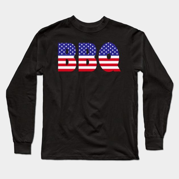 New Year 2024 4th Of July BBQ Independence Day Holiday Celebration Long Sleeve T-Shirt by Originals By Boggs